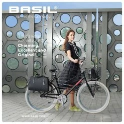 Sacoche Arrière Basil Imperméable 17l -Casques vélo Soldes Magasin basil noir business bicycle bag 17 liter black 5