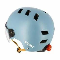 Optimiz Casque Cycliste Urbain Avec Visière (3 Couleurs) -Casques vélo Soldes Magasin casque a visiere tendance et lumineux optimiz