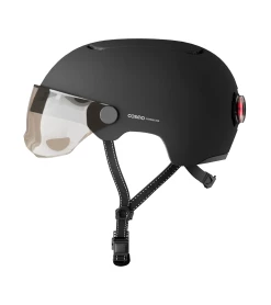 Cosmo Connected Casque Visière + Lumière Cosmo Fusion Pure 15 Cosmo Connected Casque Visière + Lumière Cosmo Fusion Pure -Casques vélo Soldes Magasin casque avec visiere lumiere integree cosmo fusion pure noir