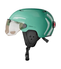 Cosmo Connected Casque Vélo Urbain Avec Feu Intégré 11 Cosmo Connected Casque Vélo Urbain Avec Feu Intégré -Casques vélo Soldes Magasin casque feux integres velo clignotant cosmo fusion premium vert sauge