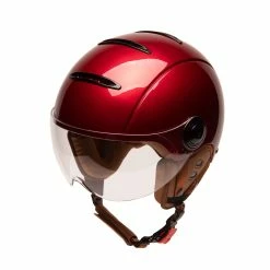 Casque Marko Helmets TANDEM Vintage -Casques vélo Soldes Magasin casque marko helmets tandem chery urbain velo paris couleur rouge