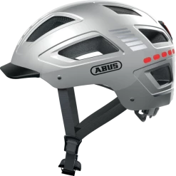 Casque Vélo Abus Hyban 2.0 LED (4 Couleurs) -Casques vélo Soldes Magasin casque velo homme hyban2 0 abus led gris signal silver