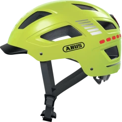 Casque Vélo Abus Hyban 2.0 LED (4 Couleurs) -Casques vélo Soldes Magasin casque velo jaune abus hyban 2 0 led