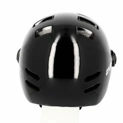 Casque Vélo Urbain à Visière (écran Fumé) 0380 Optimiz -Casques vélo Soldes Magasin casque velo optimiz o380 noir brillant vu derriere