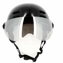 Casque Vélo Urbain à Visière (écran Fumé) 0380 Optimiz -Casques vélo Soldes Magasin casque velo optimiz o380 noir brillant vu face
