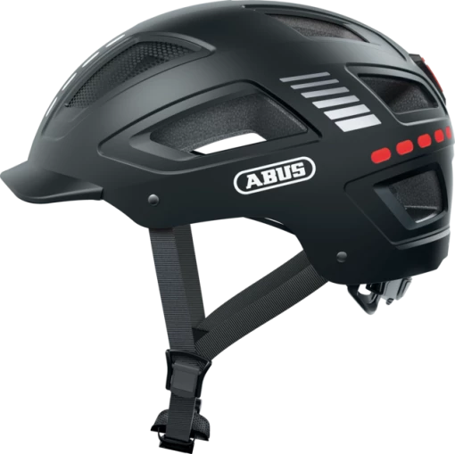 Casque Vélo Abus Hyban 2.0 LED (4 Couleurs) -Casques vélo Soldes Magasin casque velo urbain abus hyban 2 0 noir