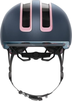 Abus Casque à Visière Design Et Réglable Hud Y (5 Modèles) -Casques vélo Soldes Magasin casque velo urbain bleu marine motif femme abus