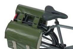 Sacoche Vélo étanche Basil Urban Load Vert -Casques vélo Soldes Magasin grande sacoche double basil etanche urban load 48 53 litres