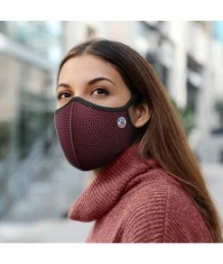 Masque Anti-pollution Frogmask Bordeaux -Casques vélo Soldes Magasin masque antipollution frogmask ffp2 9 1