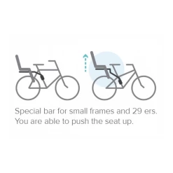 Casques vélo Soldes Magasin -Casques vélo Soldes Magasin porte bebe koolah fixation cadre gris fonce argent 1