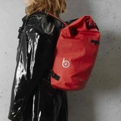 Badawin Sac à Dos Sacoche Vélo Porte Bagage Rouge -Casques vélo Soldes Magasin sac a dos etanche velo sacoche velo urbain
