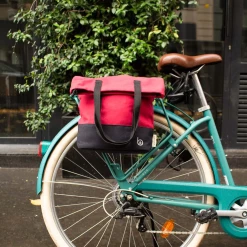 Badawin Sacoche Vélo Shopping & Quotidien -Casques vélo Soldes Magasin sac bandouliere sacoche velo femme rouge
