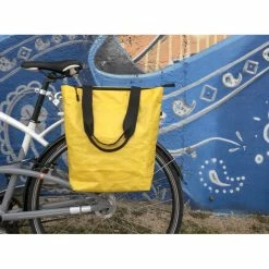 HAPO-G Sacoche Arrière Vélo Cabas Fixation Porte-bagages -Casques vélo Soldes Magasin sacoche arriere pp recycle fixation porte bagages jaune 4