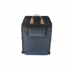 Sacoche Vélo Convertible Sac à Dos BASIL -Casques vélo Soldes Magasin sacoche velo basil noir au verso