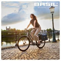 Sacoche Vélo Fantaisie Basil élégance MIK -Casques vélo Soldes Magasin sacoche velo femme basil elegance bleu grand volume