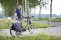 Double Sacoche Vélo New Looxs Vigo 37 Litres -Casques vélo Soldes Magasin sacoche velo grise new looxs vigo