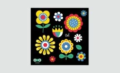 Rainette Autocollants Rétroréfléchissants Petites Fleurs -Casques vélo Soldes Magasin stickers reflechissants visible fleurs gwe multicolore velo trottinette securite planche 900x