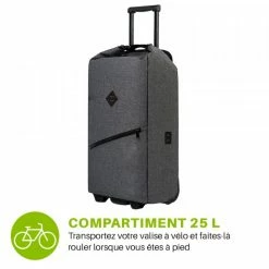 Valise Vélo Porte Bagage Wantalis Trolley -Casques vélo Soldes Magasin valise velo porte bagages trolley wantalis litrage